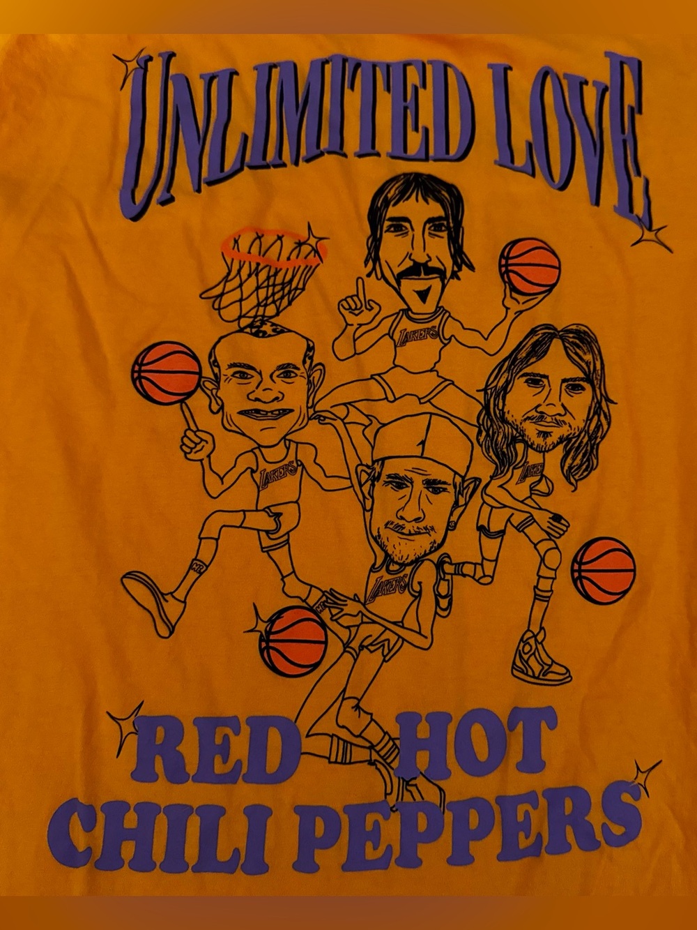Red Hot Chili Peppers Lakers Tshirt